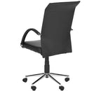 Chaise de bureau pivotante Dejana - Hauteur réglable - FOX8506 - Noir - Safavieh