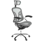 Chaise de bureau pivotante Jarlan - Réglable en hauteur - FOX8515 - Gris - Safavieh