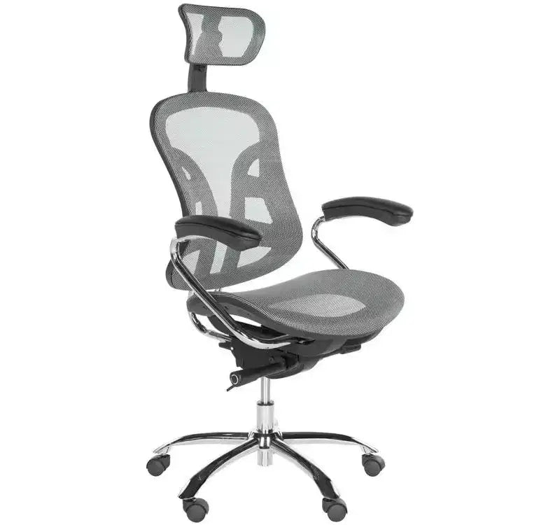 Chaise de bureau pivotante Jarlan - Réglable en hauteur - FOX8515 - Gris - Safavieh
