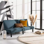 Lit futon pliant Astoria – LVS2003 – Bleu marine/Noir – Safavieh