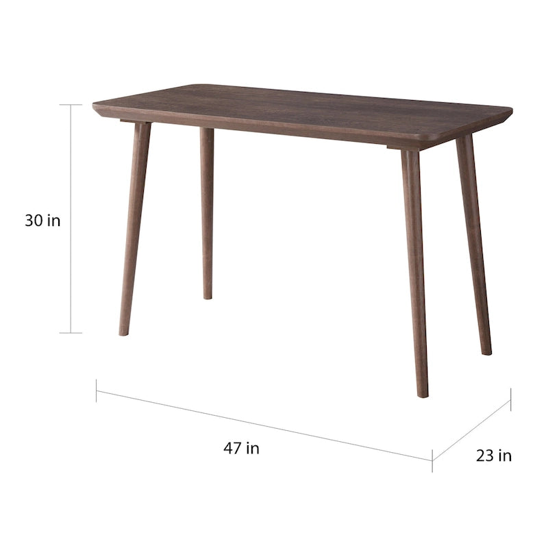 Bureau d'ordinateur contemporain Domina de 47 pouces avec bord biseauté par Furniture of America