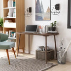 Bureau d'ordinateur contemporain Domina de 47 pouces avec bord biseauté par Furniture of America