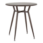 Table de salle à manger ronde Carbon Loft Barton style industriel