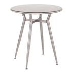 Table de salle à manger ronde Carbon Loft Barton style industriel