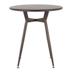 Table de salle à manger ronde Carbon Loft Barton style industriel