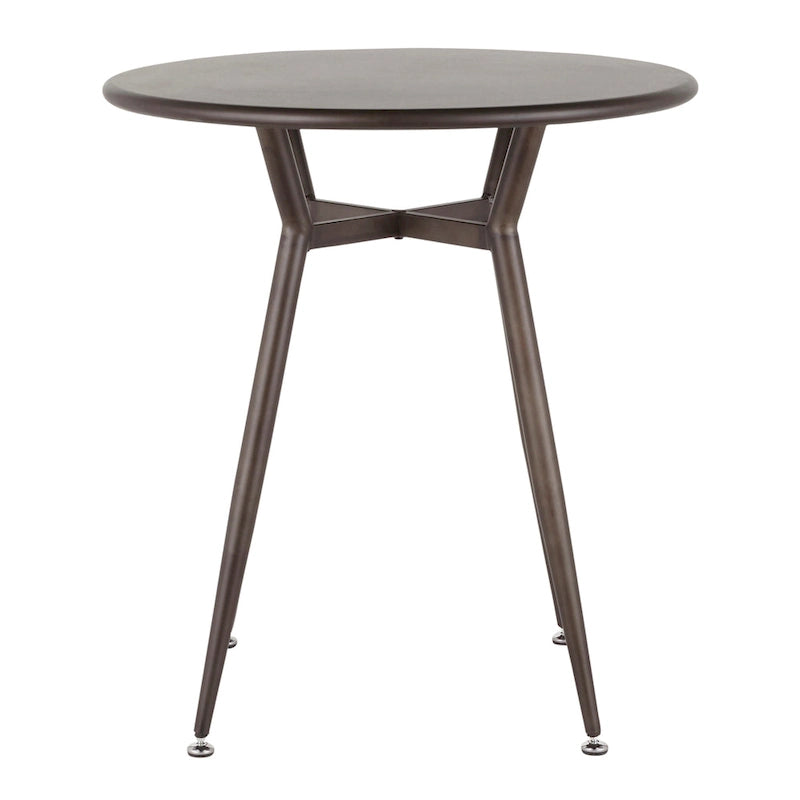 Table de salle à manger ronde Carbon Loft Barton style industriel