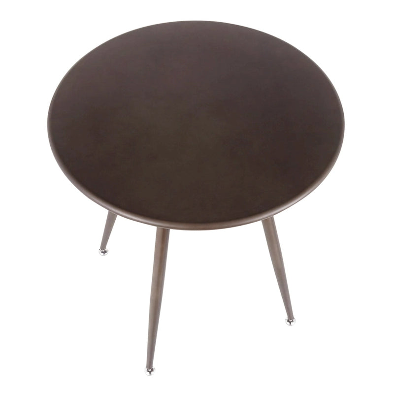 Table de salle à manger ronde Carbon Loft Barton style industriel