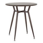 Table de salle à manger ronde Carbon Loft Barton style industriel