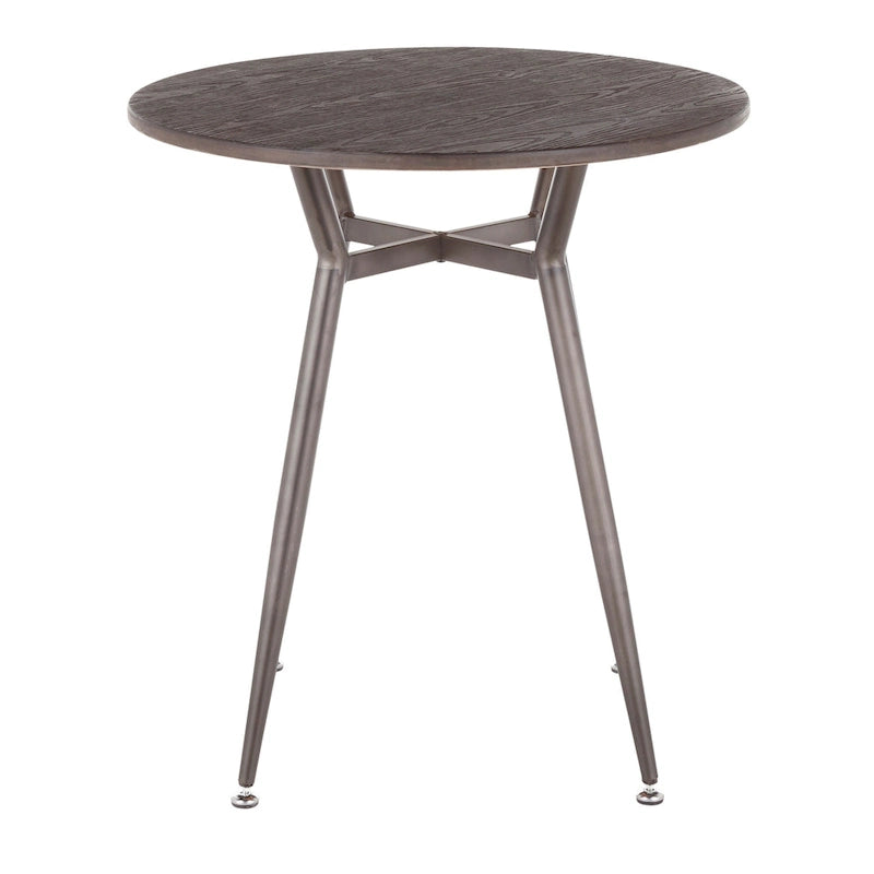 Table de salle à manger ronde Carbon Loft Barton style industriel
