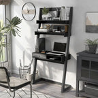 Bureau mural à 2 étagères Tali Contemporary avec tiroir par Furniture of America
