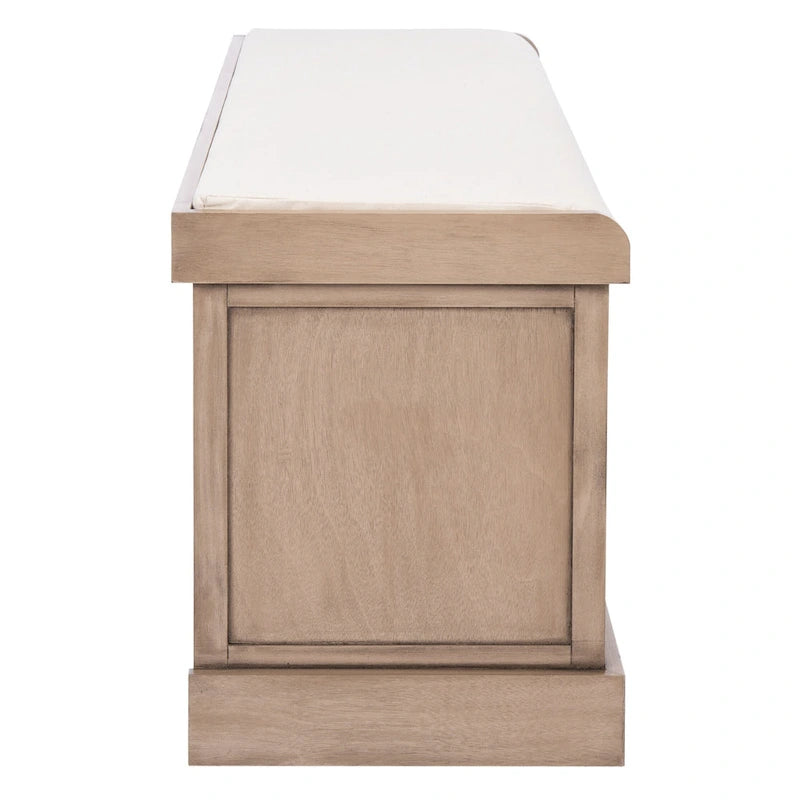 Banc de rangement SAFAVIEH Fiorello 3 tiroirs avec coussin - 47,3 L x 15 P x 19 H - 47Lx15Px19H