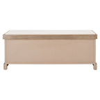 Banc de rangement SAFAVIEH Fiorello 3 tiroirs avec coussin - 47,3 L x 15 P x 19 H - 47Lx15Px19H
