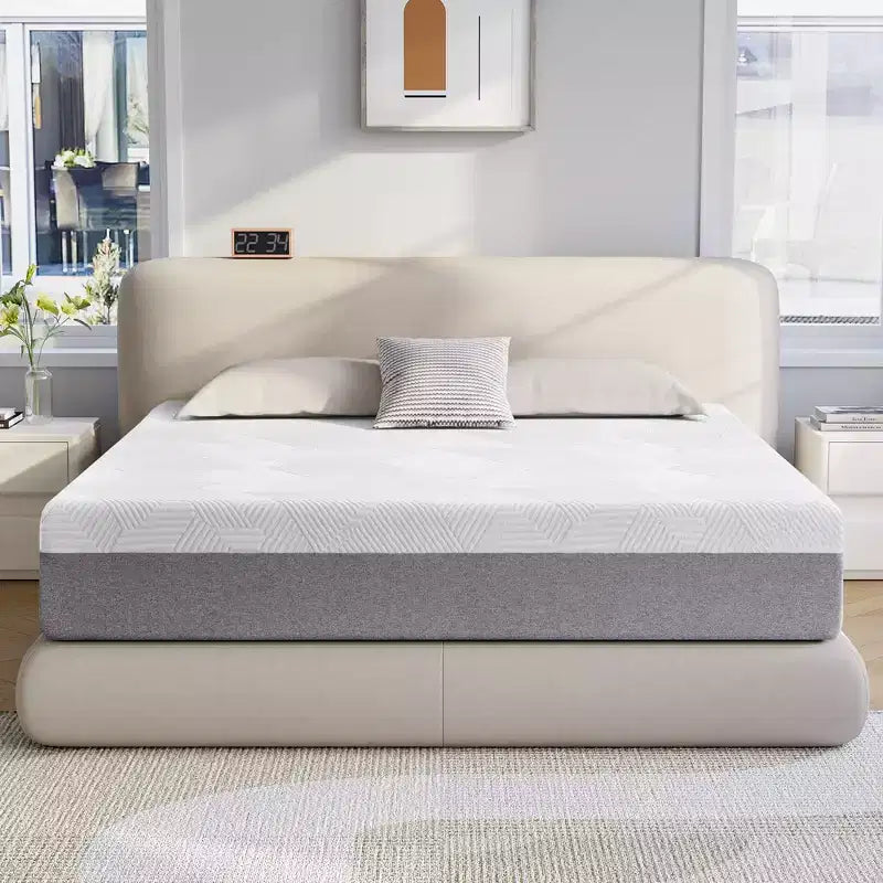 Matelas en mousse à mémoire de forme Wuleitex, matelas 10 pouces, gel rafraîchissant en boîte, décompression à soutien moyen,