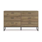 Signature Design by Ashley Deanlow Commode 6 tiroirs, brun miel