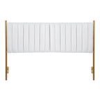 Tête de lit King size en velours Flohr Silver Orchid