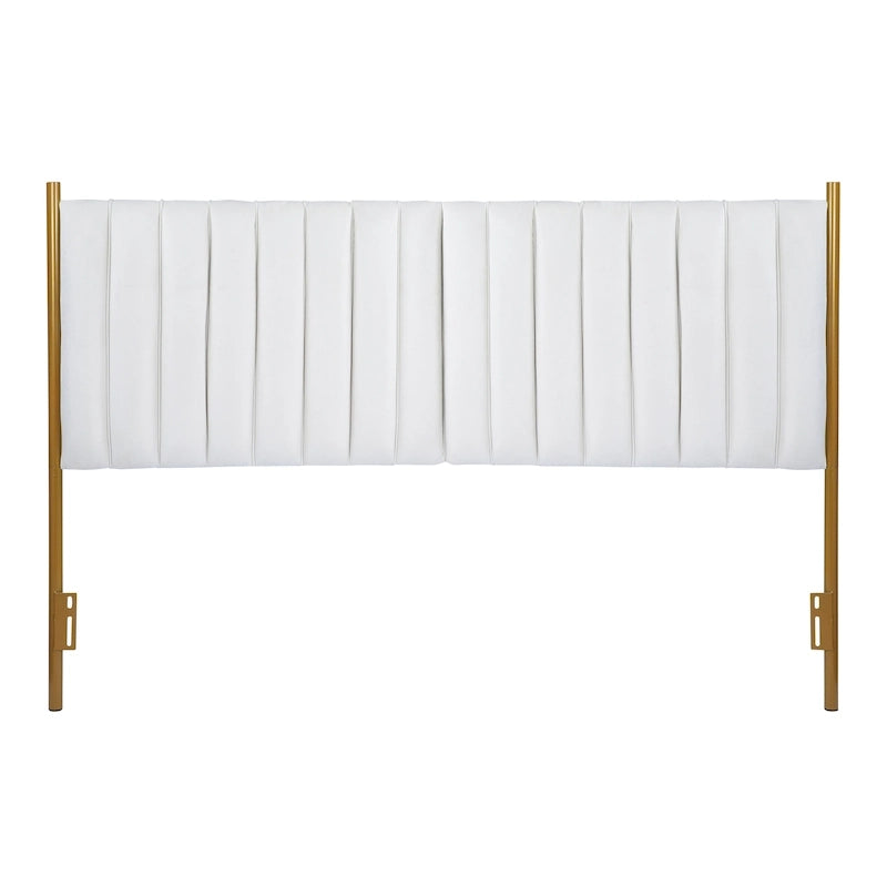 Tête de lit King size en velours Flohr Silver Orchid