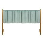 Tête de lit King size en velours Flohr Silver Orchid