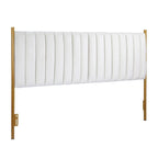 Tête de lit King size en velours Flohr Silver Orchid