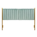 Tête de lit King size en velours Flohr Silver Orchid