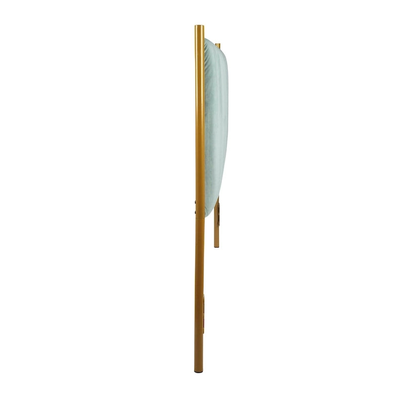 Tête de lit King size en velours Flohr Silver Orchid