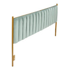 Tête de lit King size en velours Flohr Silver Orchid