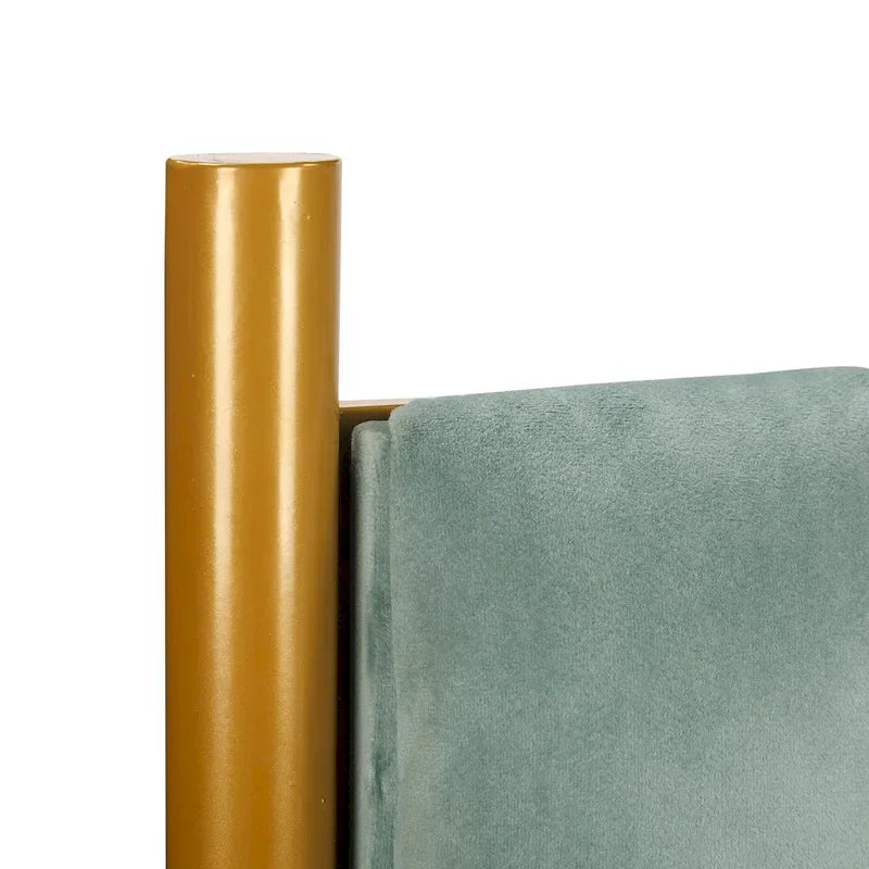 Tête de lit King size en velours Flohr Silver Orchid