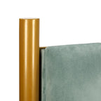 Tête de lit King size en velours Flohr Silver Orchid