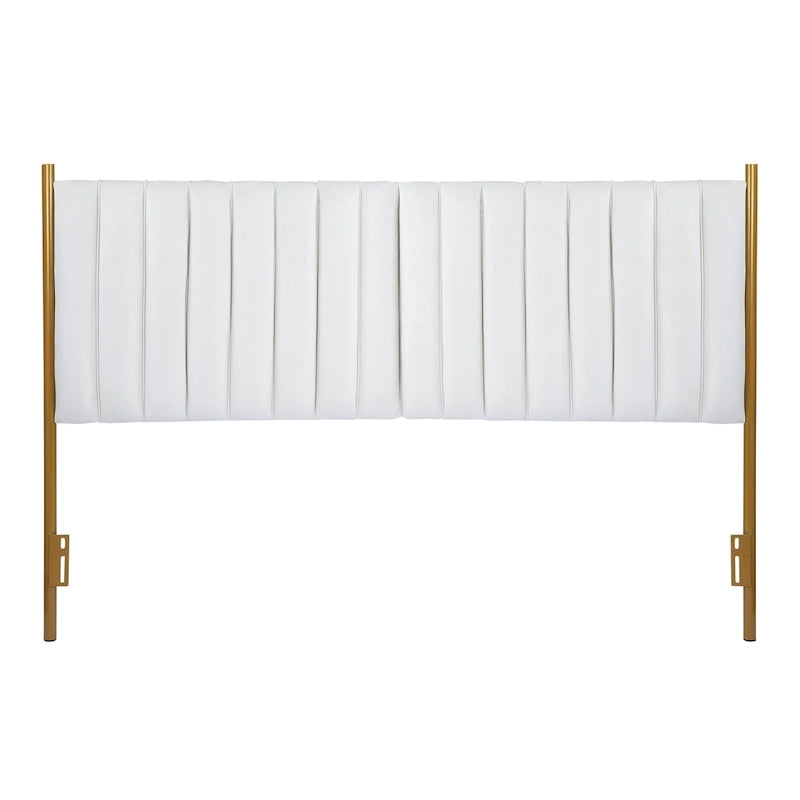 Tête de lit King size en velours Flohr Silver Orchid