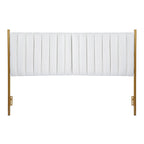 Tête de lit King size en velours Flohr Silver Orchid