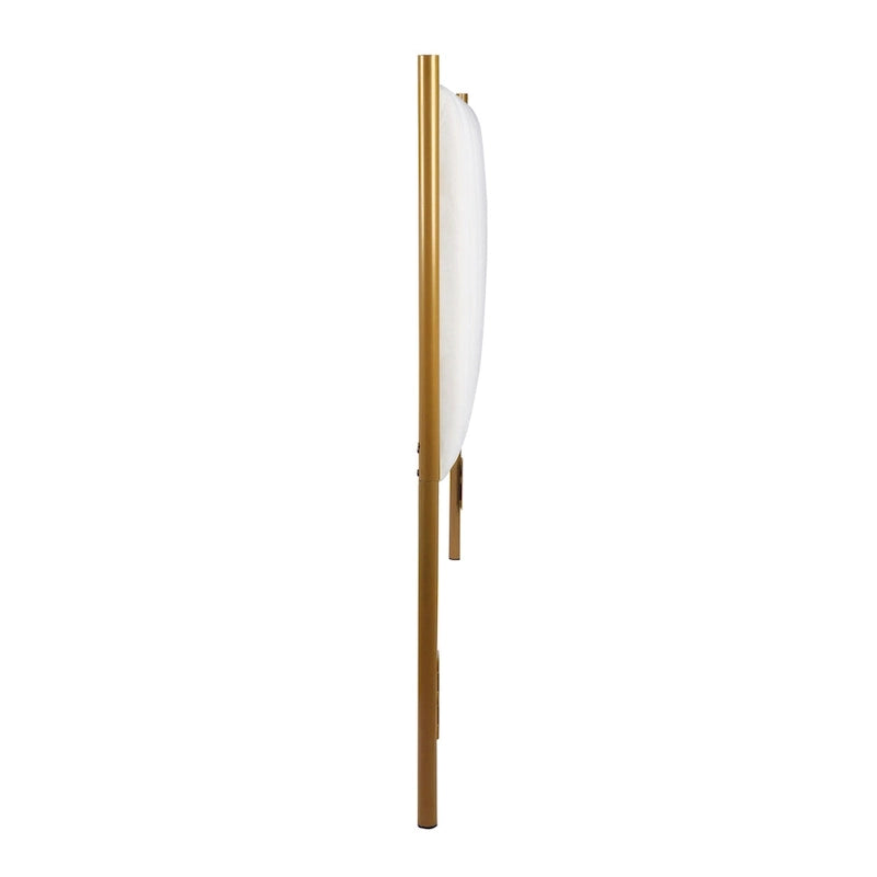 Tête de lit King size en velours Flohr Silver Orchid