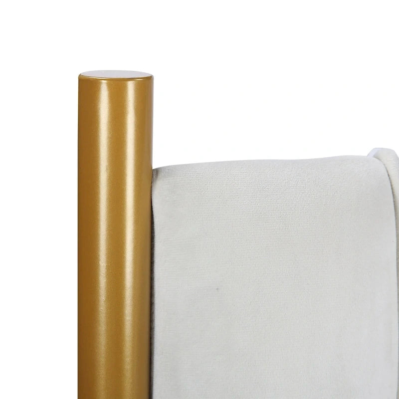 Tête de lit King size en velours Flohr Silver Orchid