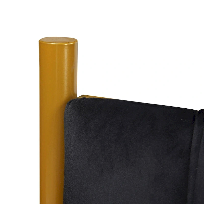 Tête de lit King size en velours Flohr Silver Orchid