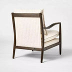 Fauteuil d'appoint en bois avec surmatelas crème - Threshold avec Studio McGee
