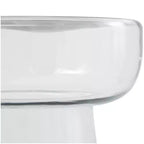 Table d'appoint piédestal moderne en verre Olivia & May