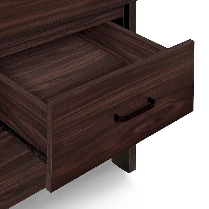 Tables de nuit Olimont Faux Bois à 2 tiroirs (Lot de 2) par Christopher Knight Home