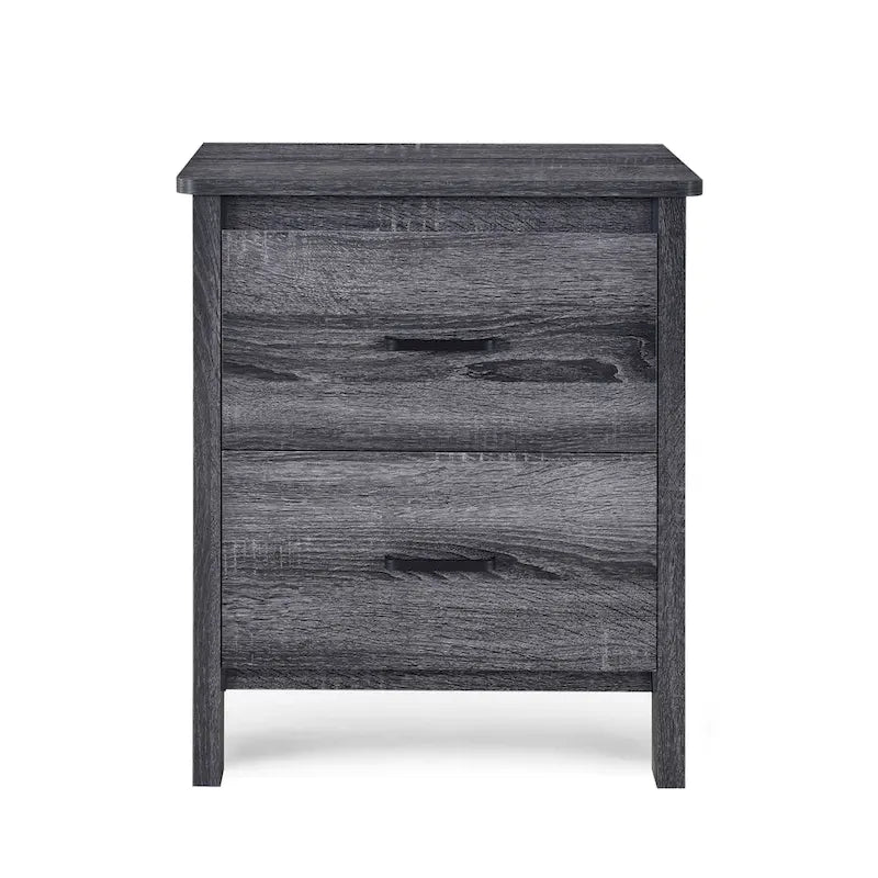 Tables de nuit Olimont Faux Bois à 2 tiroirs (Lot de 2) par Christopher Knight Home