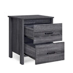 Tables de nuit Olimont Faux Bois à 2 tiroirs (Lot de 2) par Christopher Knight Home