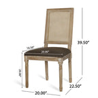 Ensemble de salle à manger circulaire 5 pièces Remuda en bois et rotin rembourré par Christopher Knight Home