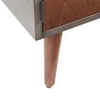Table de chevet de rangement grise Haapsalu Carson Carrington