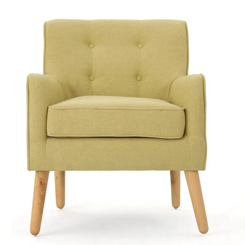 Fauteuil rembourré Felicity Mid-Century Modern en tissu (lot de 2) par Christopher Knight Home