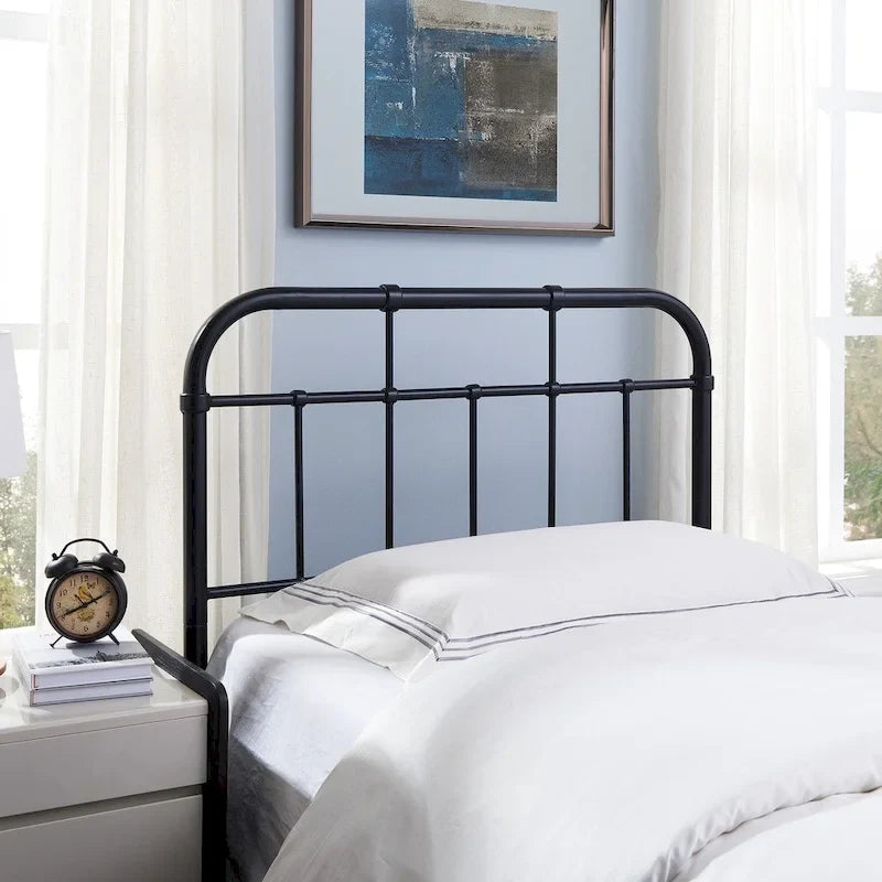 Tête de lit industrielle en fer Crombie par Christopher Knight Home