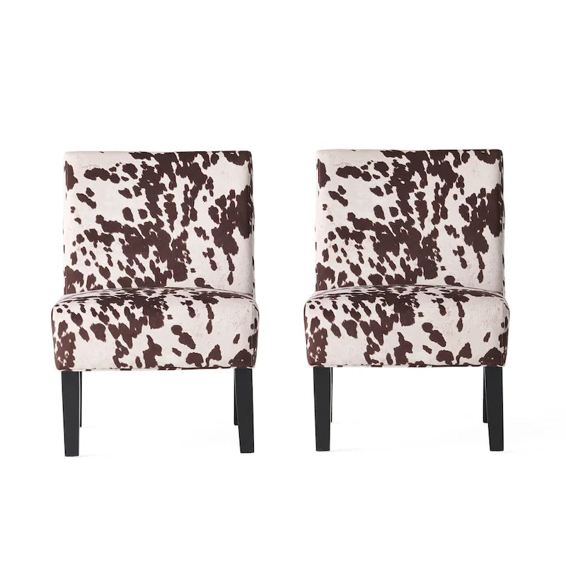 Fauteuil d'appoint contemporain en tissu Saloon (lot de 2) par Christopher Knight Home