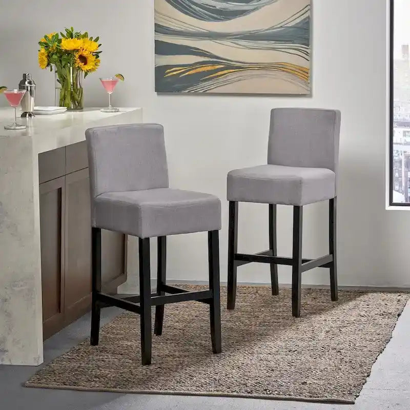 Tabouret de bar en tissu Lopez de 76,2 cm (ensemble de 2) par Christopher Knight Home