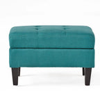 Pouf de rangement en tissu capitonné Zahra de Christopher Knight Home