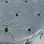 Pouf rond en velours touffeté Zelfa Modern Glam par Christopher Knight Home