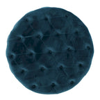 Pouf rond en velours touffeté Zelfa Modern Glam par Christopher Knight Home