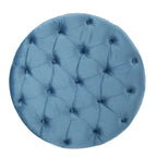 Pouf rond en velours touffeté Zelfa Modern Glam par Christopher Knight Home