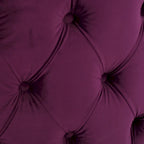 Pouf rond en velours touffeté Zelfa Modern Glam par Christopher Knight Home