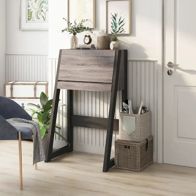 Bureau compact Dol contemporain en bois de 26 pouces par Furniture of America