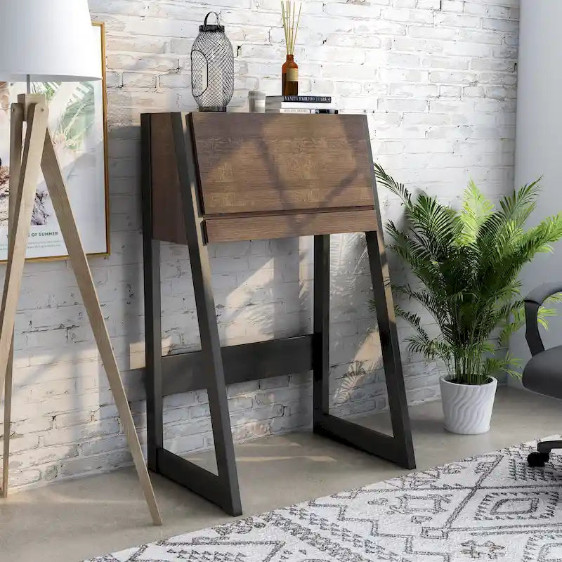 Bureau compact Dol contemporain en bois de 26 pouces par Furniture of America